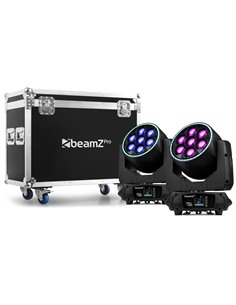 MHL760 LED BEE EYE CABEZA MÓVIL CON ZOOM 2 PIEZAS EN FLIGHTCASE