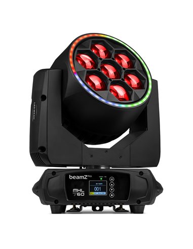 MHL760 LED BEE EYE CABEZA MÓVIL CON ZOOM 2 PIEZAS EN FLIGHTCASE