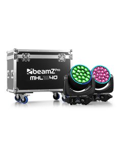 MHL1940 LED BEE EYE CABEZA MÓVIL CON ZOOM 2 UNIDADES EN FLIGHTCASE