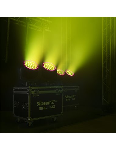 MHL1940 LED BEE EYE CABEZA MÓVIL CON ZOOM 2 UNIDADES EN FLIGHTCASE