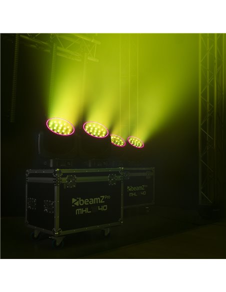 MHL1940 LED BEE EYE CABEZA MÓVIL CON ZOOM 2 UNIDADES EN FLIGHTCASE