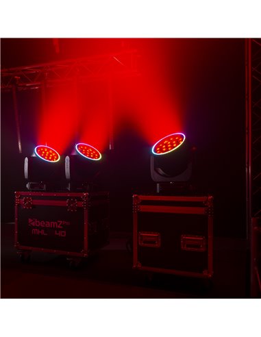 MHL1940 LED BEE EYE CABEZA MÓVIL CON ZOOM 2 UNIDADES EN FLIGHTCASE