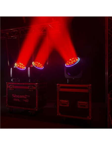 MHL1940 LED BEE EYE CABEZA MÓVIL CON ZOOM 2 UNIDADES EN FLIGHTCASE