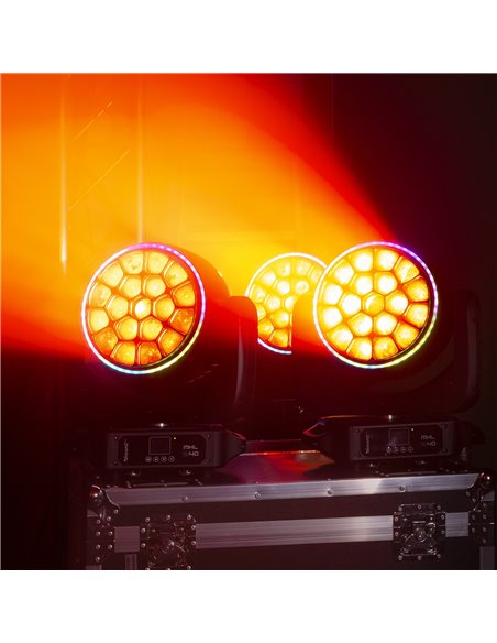 MHL1940 LED BEE EYE CABEZA MÓVIL CON ZOOM 2 UNIDADES EN FLIGHTCASE