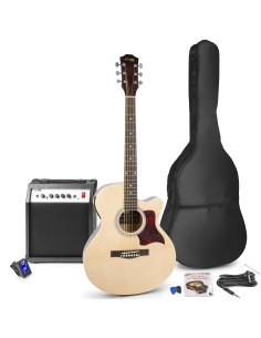 SHOWKIT CONJUNTO GUITARRA ACÚSTICA ELECTRIFICADA NATURAL