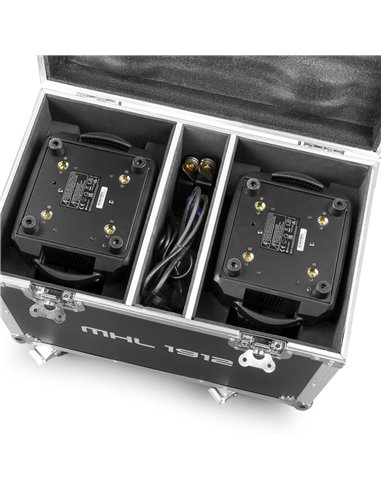 MHL1912 LED WASH CABEZAL MÓVIL CON ZOOM 2PCS EN FLIGHTCASE