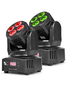 MHL36 LED WASH CABEZA MOVIL 4X 9W SET DE 2 PIEZAS EN BOLSA