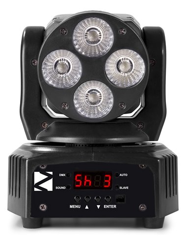 MHL36 LED WASH CABEZA MOVIL 4X 9W SET DE 2 PIEZAS EN BOLSA