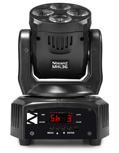 MHL36 LED WASH CABEZA MOVIL 4X 9W SET DE 2 PIEZAS EN BOLSA