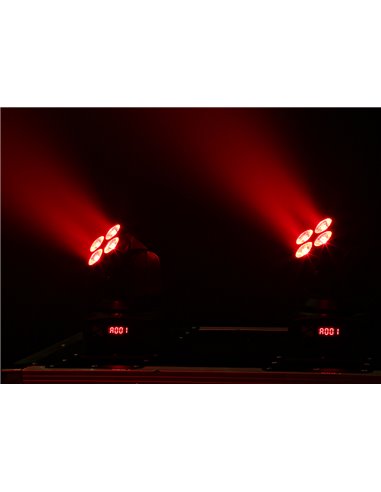 MHL36 LED WASH CABEZA MOVIL 4X 9W SET DE 2 PIEZAS EN BOLSA