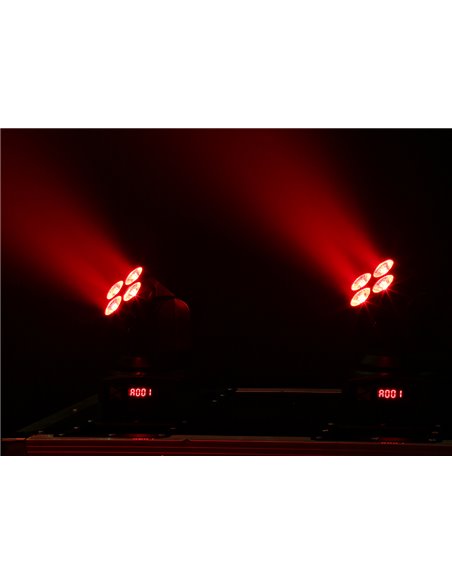 MHL36 LED WASH CABEZA MOVIL 4X 9W SET DE 2 PIEZAS EN BOLSA