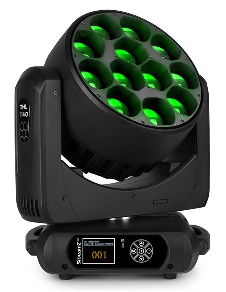 MHL1240 LED WASH CABEZA MOVIL CON ZOOM 2 PIEZAS EN FLIGHTCASE