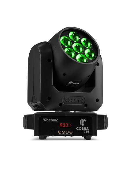 COBRA 720 LED CABEZA MÓVIL WASH CON ZOOM