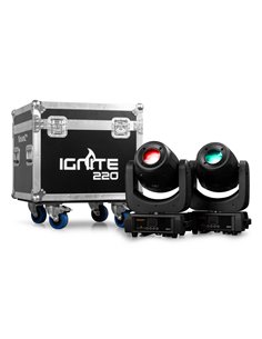 IGNITE220 CABEZA MÓVIL 220W 2PCS EN FLIGHTCASE