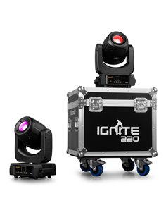 IGNITE220 CABEZA MÓVIL 220W 2PCS EN FLIGHTCASE 2