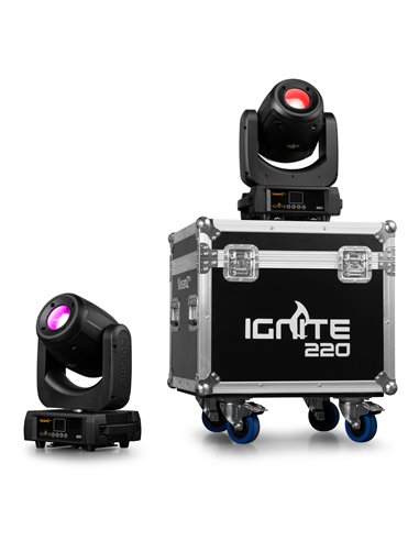 IGNITE220 CABEZA MÓVIL 220W 2PCS EN FLIGHTCASE
