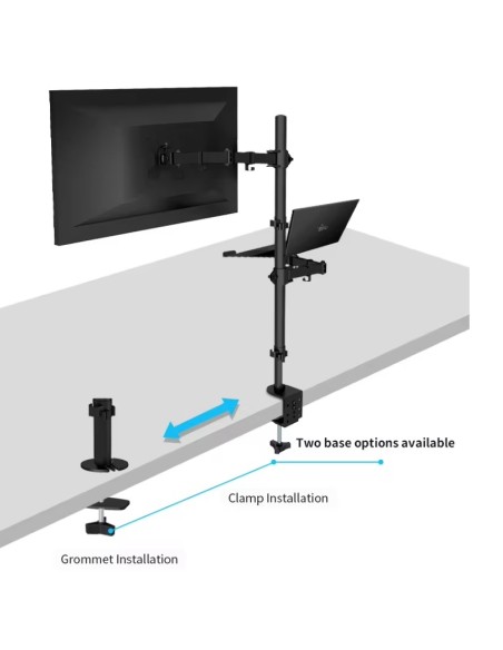 CMA10L BRAZO PARA UN MONITOR DE 13"- 32" CON SOPORTE PARA PORTÁTIL
