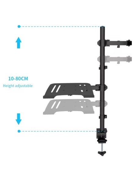 CMA10L BRAZO PARA UN MONITOR DE 13"- 32" CON SOPORTE PARA PORTÁTIL