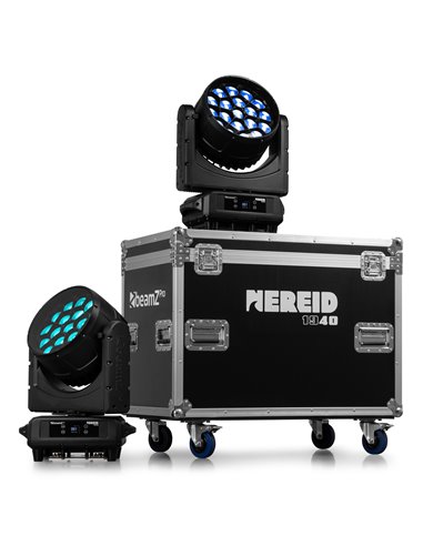 NEREID1940 LED BEE EYE CABEZA MÓVIL CON ZOOM PARA EXTERIOR 2 PIEZAS EN FLIGHTCASE