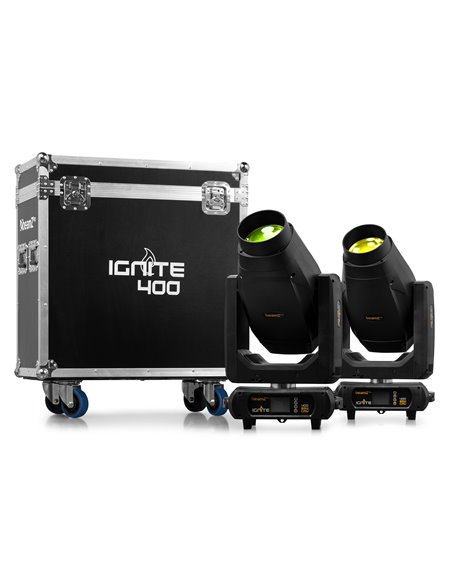 IGNITE400 LED BSW CABEZA MÓVIL CON CMY 2PCS EN FLIGHTCASE