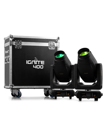 IGNITE400 LED BSW CABEZA MÓVIL CON CMY 2PCS EN FLIGHTCASE