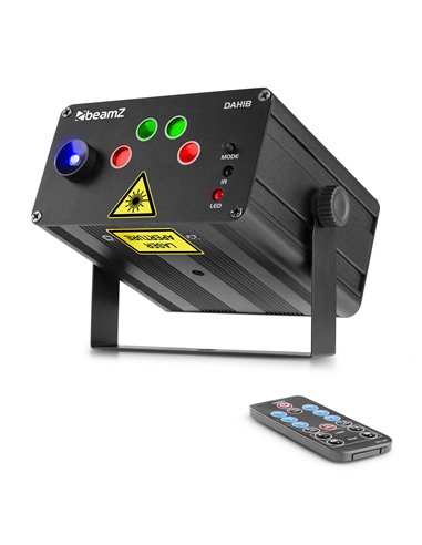 DAHIB DOBLE LASER RG GOBO CON LED AZUL