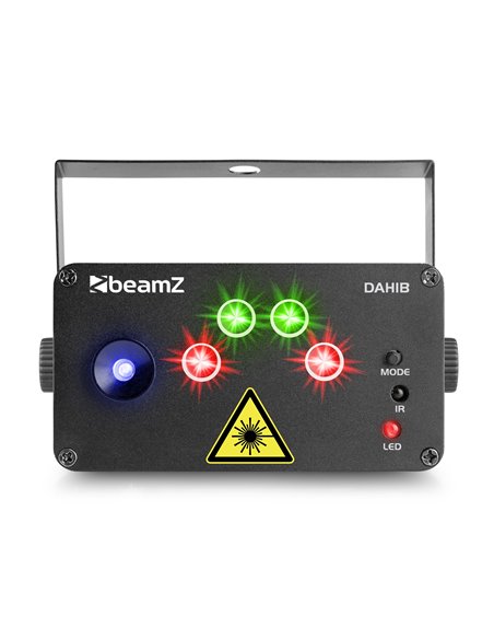 DAHIB DOBLE LASER RG GOBO CON LED AZUL