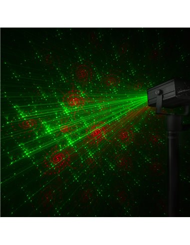 DAHIB DOBLE LASER RG GOBO CON LED AZUL