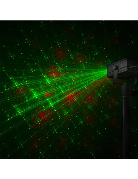 DAHIB DOBLE LASER RG GOBO CON LED AZUL