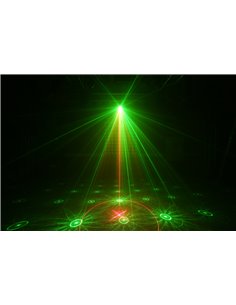 SURTUR II DOBLE LASER RG GOBO DMX IRC LED 3W AZUL 2