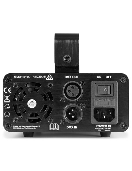 SURTUR II DOBLE LASER RG GOBO DMX IRC LED 3W AZUL