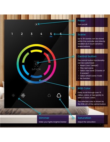 STICK-CW4 INTERFACE WIFI DMX PARA MONTAR EN PARED