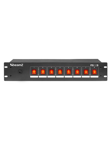 PS08S PANEL DE INTERRUPTORES 8 CANALES CON CONECTORES SCHUKO