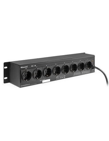 PS08S PANEL DE INTERRUPTORES 8 CANALES CON CONECTORES SCHUKO