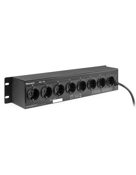 PS08S PANEL DE INTERRUPTORES 8 CANALES CON CONECTORES SCHUKO