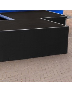 SKIRT-S40 FALDÓN DE ESCENARIO POLYESTER RECTO 6M X 40CM 2