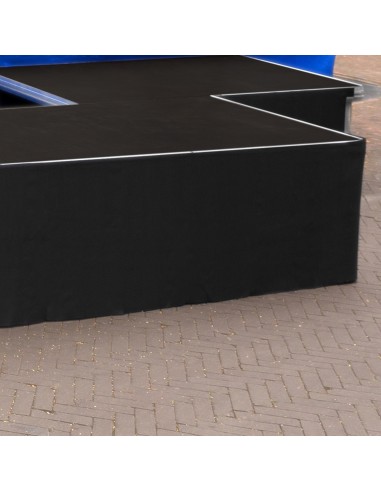 SKIRT-S40 FALDÓN DE ESCENARIO POLYESTER RECTO 6M X 40CM