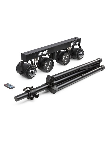 PARTYBAR1 CON 2 FOCOS PAR + 2 JELLYMOON RGBW