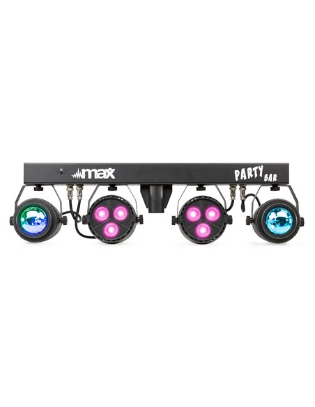 PARTYBAR1 CON 2 FOCOS PAR + 2 JELLYMOON RGBW