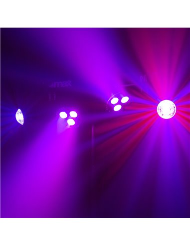 PARTYBAR1 CON 2 FOCOS PAR + 2 JELLYMOON RGBW