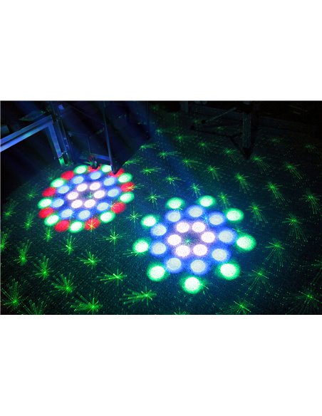 TERMINATOR IV LED DOBLE MOON CON LASER Y STROBO