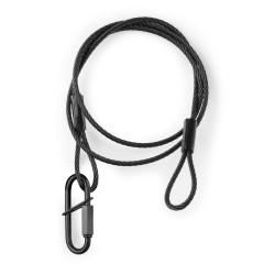 SAF75 CABLE DE SEGURIDAD 75CM X 3MM 30KG NEGRA