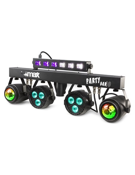 PARTYBAR10 KIT 2X JELLY MOON, 2XPAR Y UV/STROBO