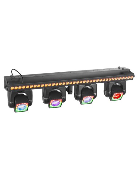 SHOWBAR GO VIBE CON 4 CABEZAS MÓVILES Y BARRA LED