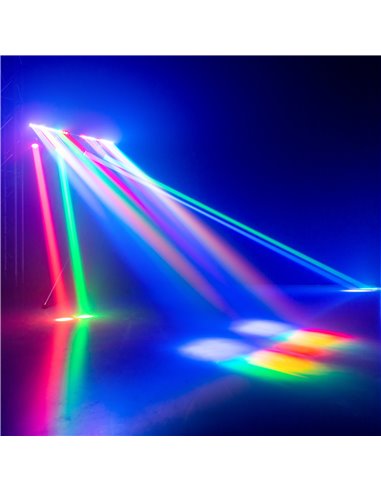 SHOWBAR GO VIBE CON 4 CABEZAS MÓVILES Y BARRA LED