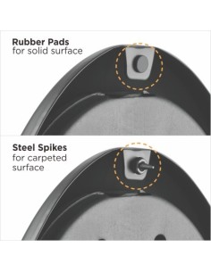HTS12 SOPORTE DE SUELO PARA ALTAVOZ SATÉLITE, JUEGO DE 2 2