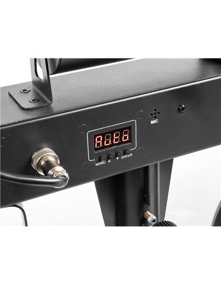 SHOWBAR CON 2X FOCO PAR, 2X BUTTERFLY Y LASER R/G DMX IRC