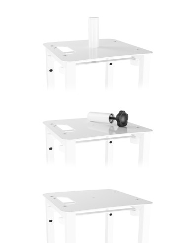 DJP170 PEDESTAL DJ CON PLACA BASE PLEGABLE
