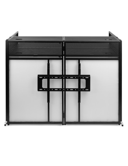 DB6 SISTEMA DE CABINA DE DJ PLEGABLE PRO CON SOPORTE PARA TV