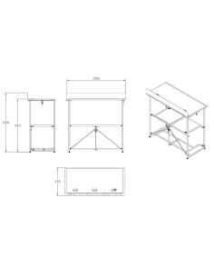 DBF105 SISTEMA DE CABINA DE DJ PLEGABLE PRO QUICK 2